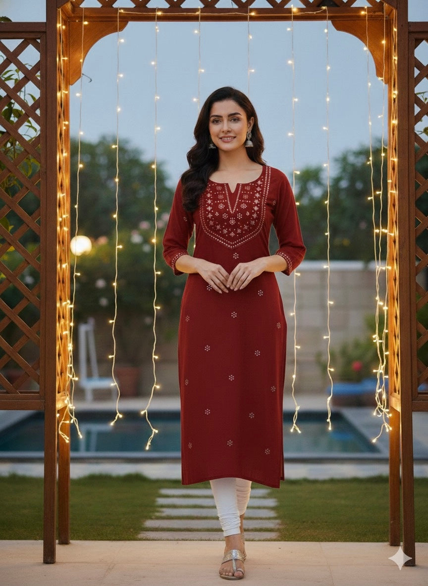Soft Silk Kurti (XL) Aksha Trends