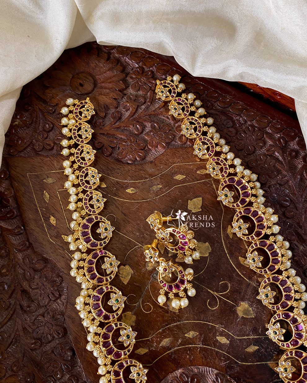 Bridal lakshmi kasumalai haram Aksha Trends 