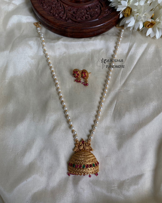 Jhumka chain set Aksha Trends