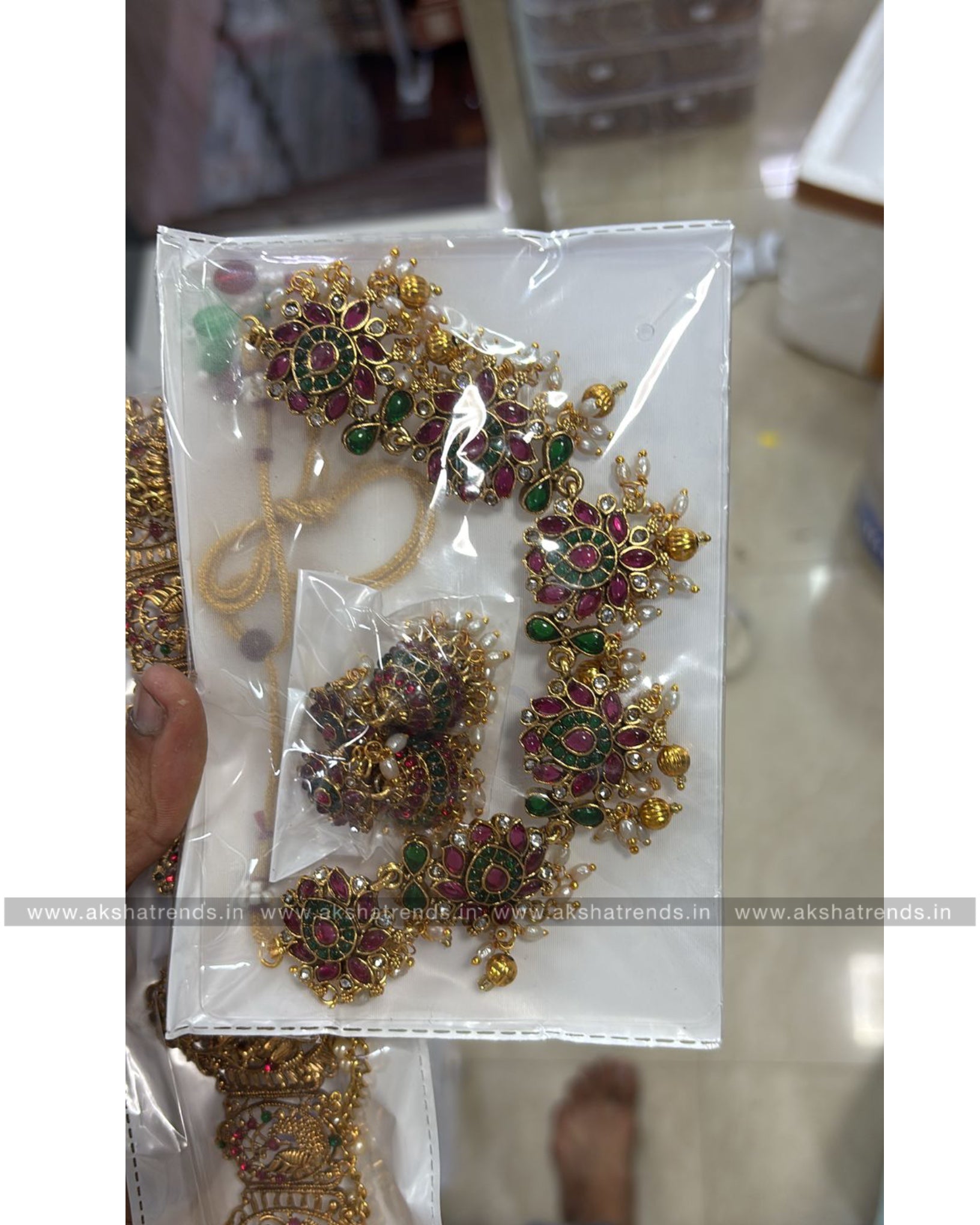 Antique Lotus Necklace Aksha Trends