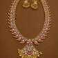 Premium jadau kemp necklace -Gold Aksha Trends