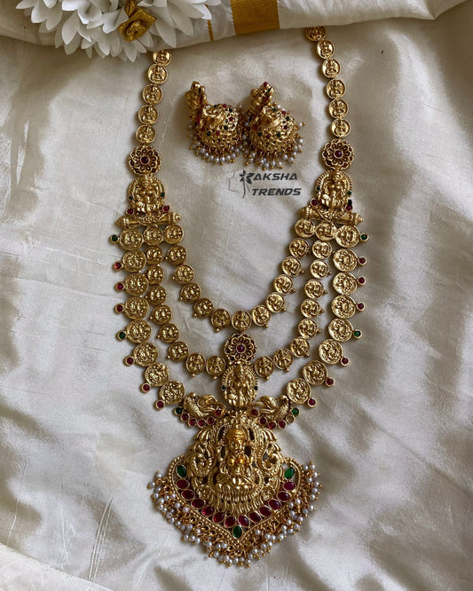 3layer Golden Bridal Haram Aksha Trends