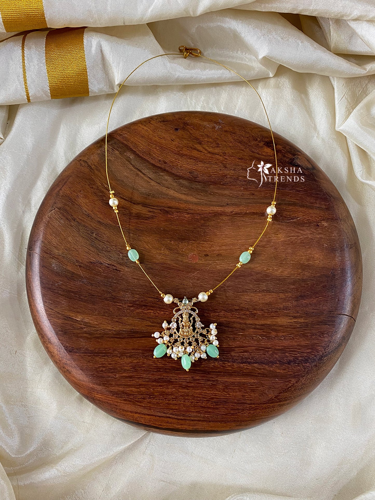 Invisible Necklace -lakshmi blue