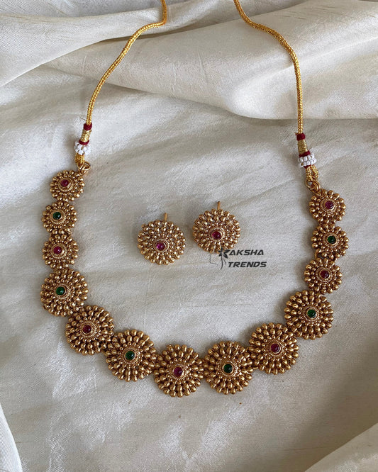 Antique floral choker Aksha Trends
