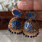 Antique Lotus Jhumka -big Aksha Trends