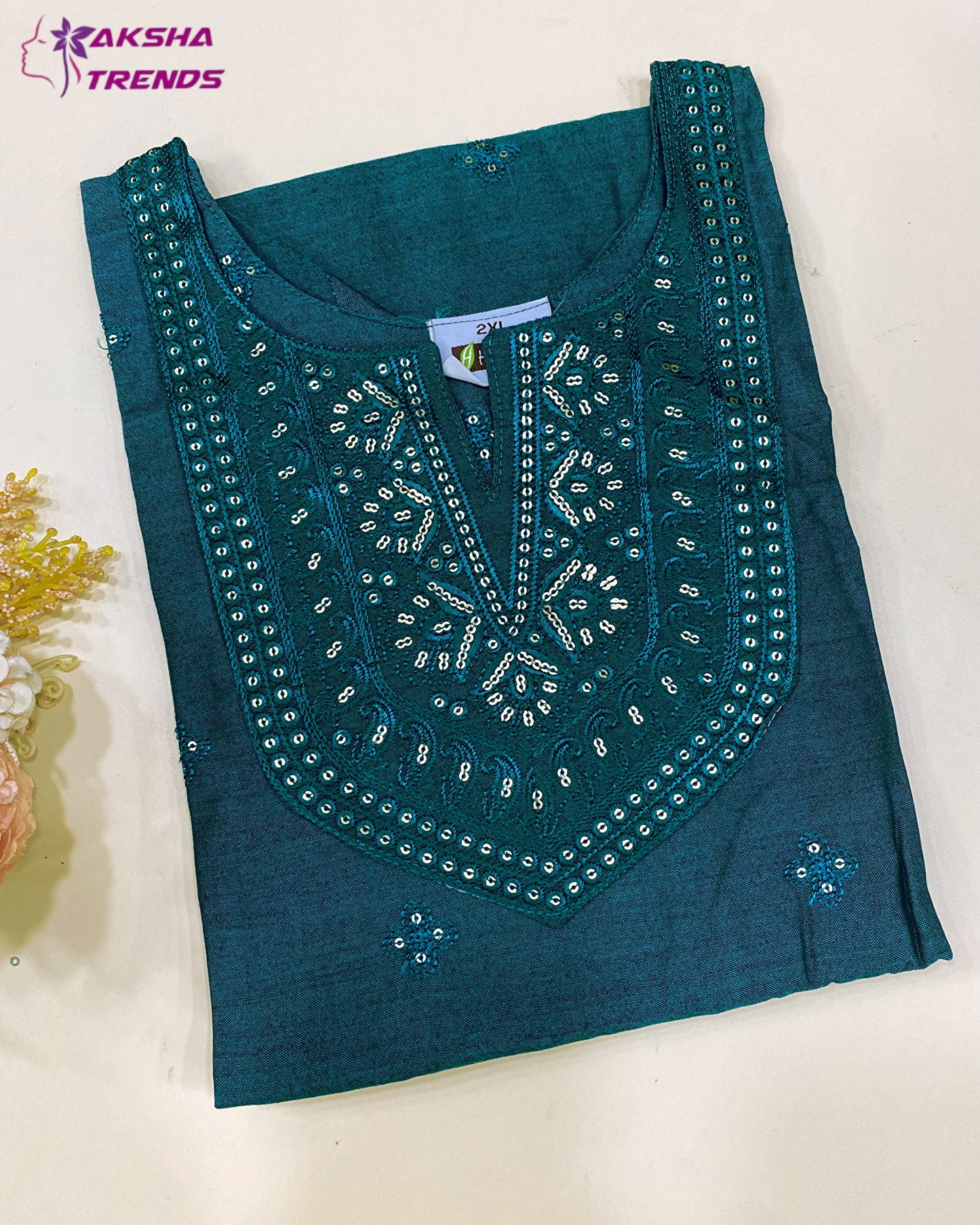 Soft Silk Kurti (2XL) Aksha Trends