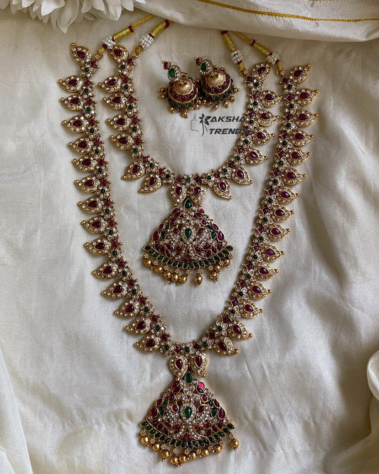 Chettinad Manga stone  bridal Aksha Trends