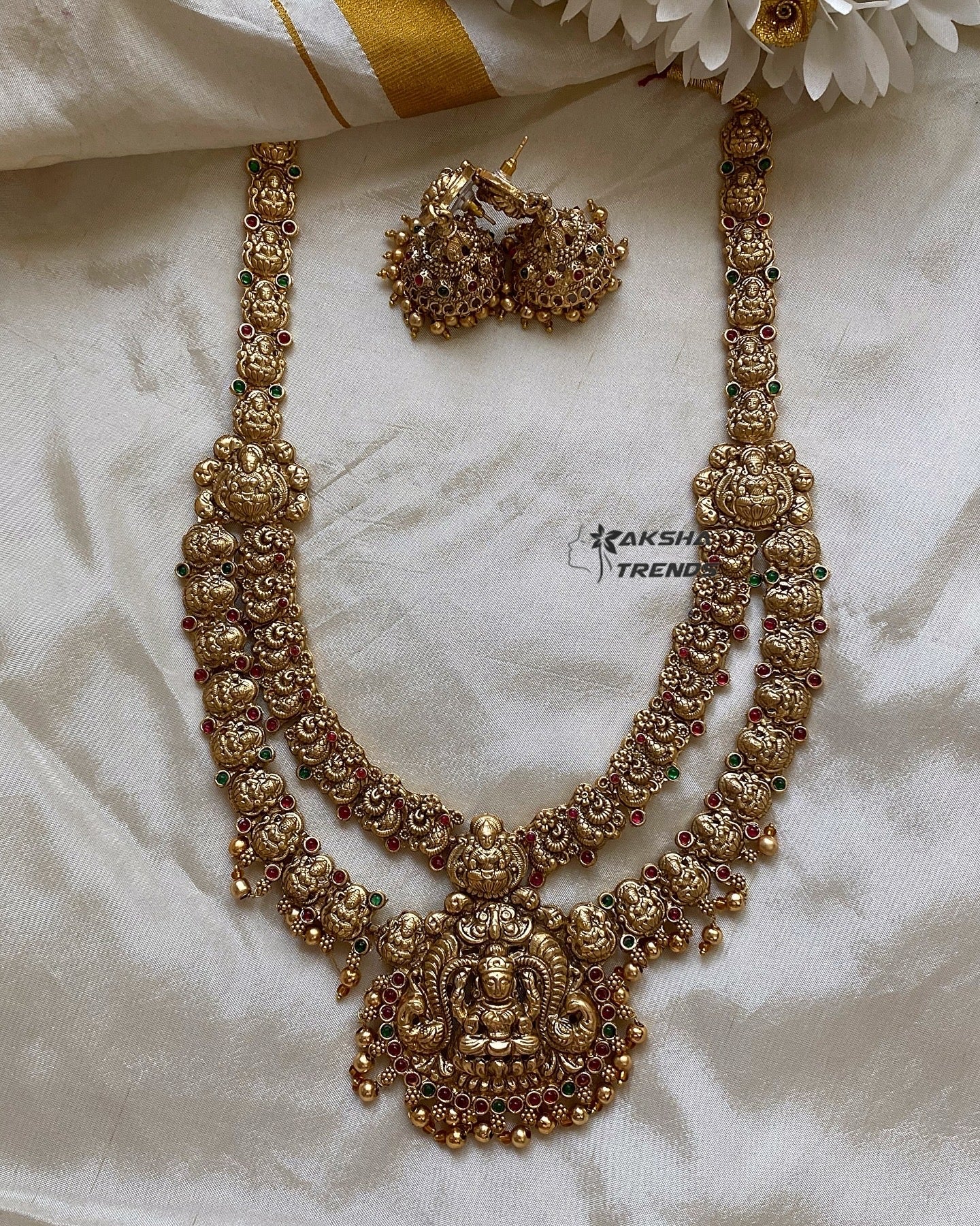 Dual Nagas bridal haram -heavy Aksha Trends