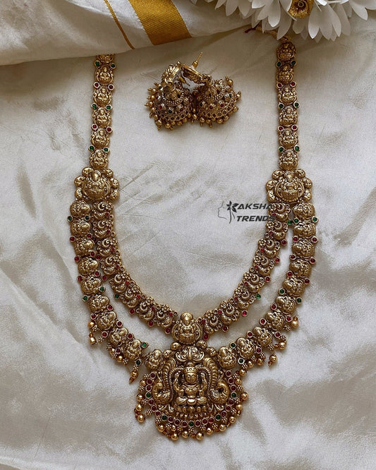 Dual Nagas bridal haram -heavy Aksha Trends