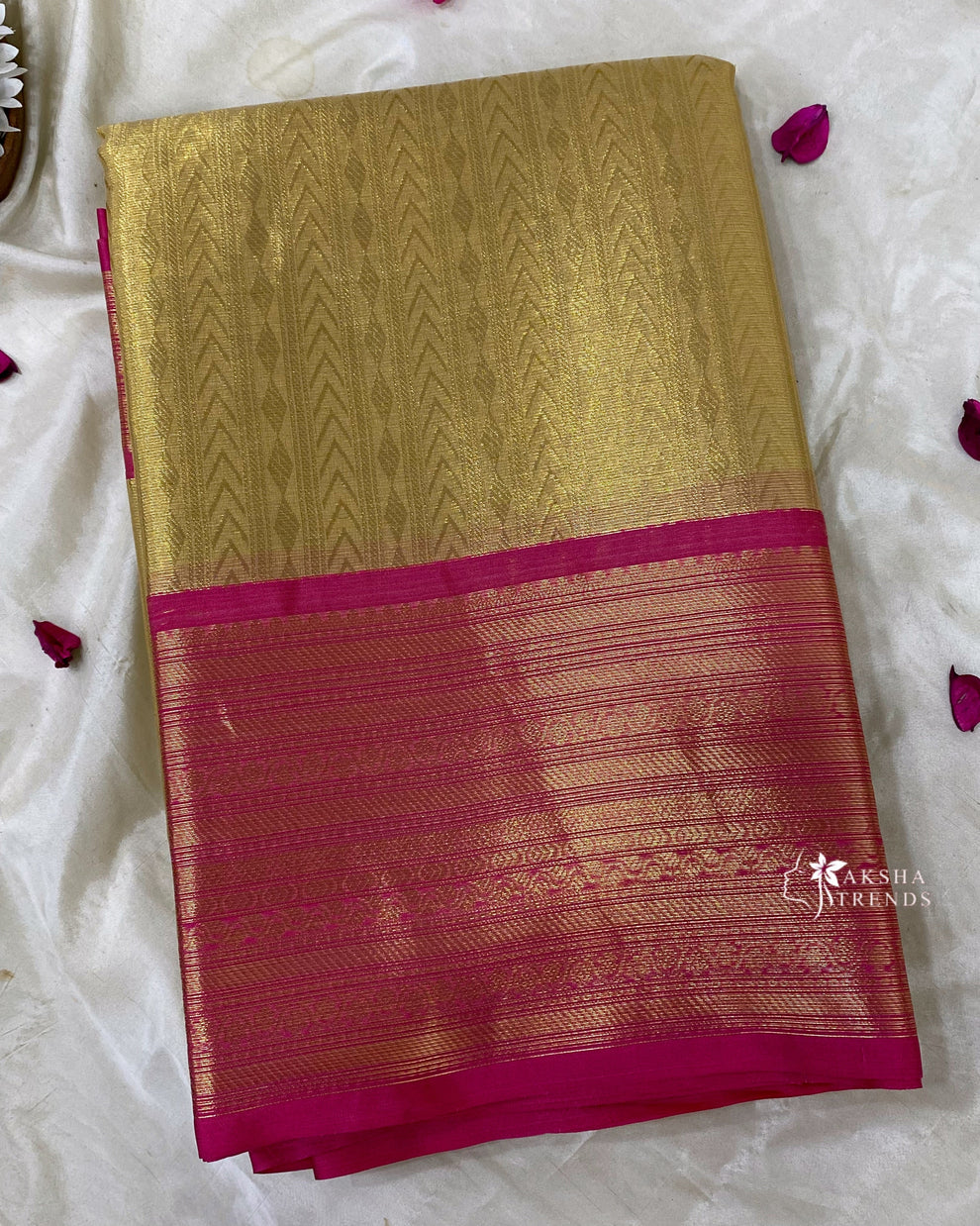 Tissue Silk Bridal Saree Aksha Trends 