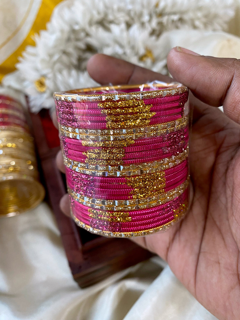 Kids Glitter fancy bangles (24pc) Aksha Trends 