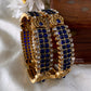 Antique blue stone bangles (2pc) Aksha Trends