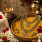 Antique peacock kemp bridal combo -Green Aksha Trends