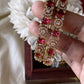 Premium AD bangles -Ruby (2pc) Aksha Trends