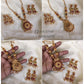 Floral Peacock Reversible necklace
