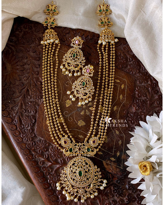 Golden Rani haram 5line Aksha Trends