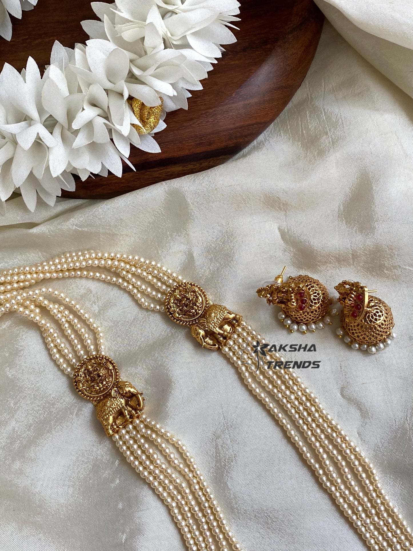 Elephant Beads haram -White