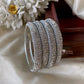 Kids silver stone fancy bangles (4pc) Aksha Trends
