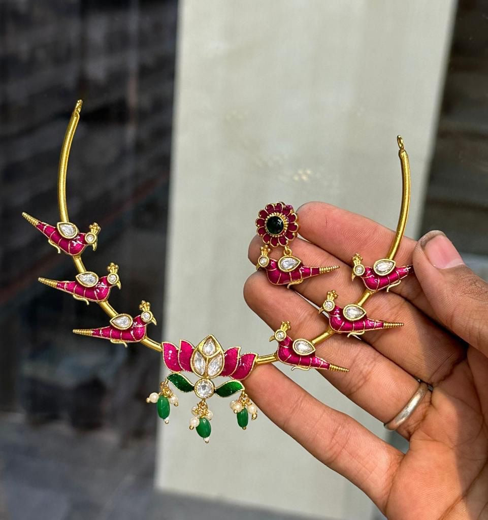 Lotus Hasli necklace Aksha Trends
