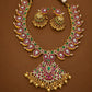 Premium jadau kemp necklace -Gold Aksha Trends
