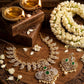 Premium diamond bridal necklace Aksha Trends