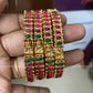Lakshmi Kemp stone bangles (4pc) Aksha Trends