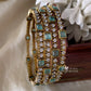 Victoria bangles -Blue (4pc) Aksha Trends