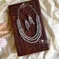 Trisha Partywear 3 layer diamond necklace Aksha Trends