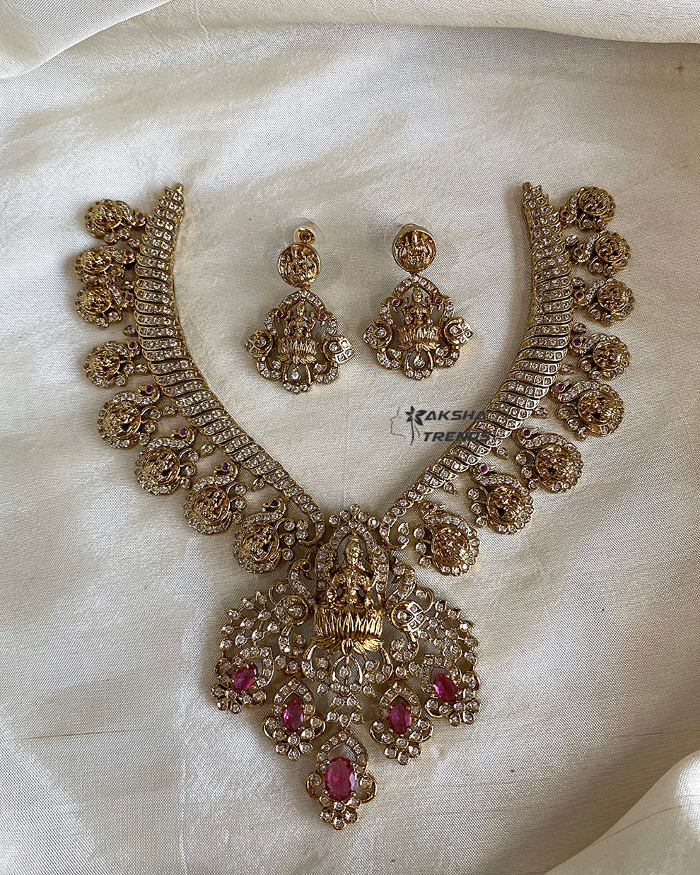 Lakshmi bridal necklace Aksha Trends 