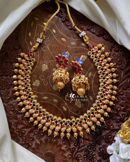 Peacock necklace Aksha Trends