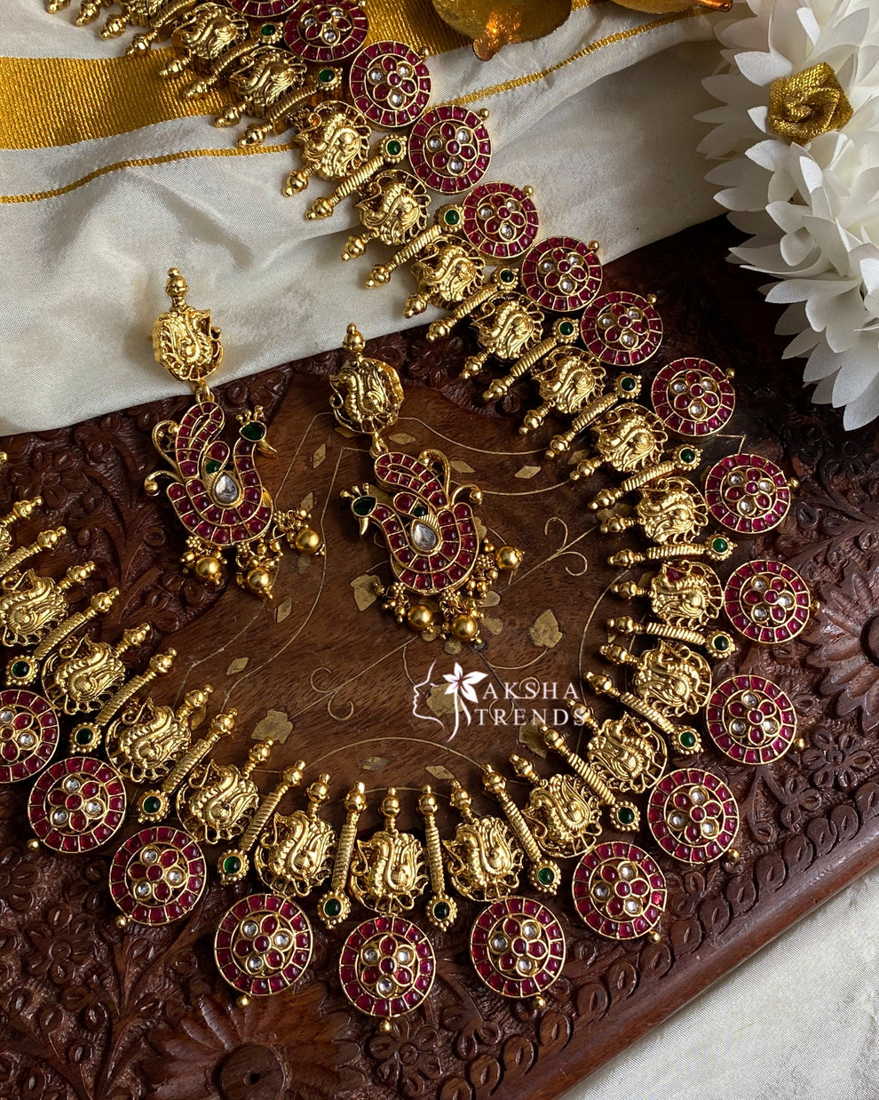 Nagas Jadau bridal haram Aksha Trends 
