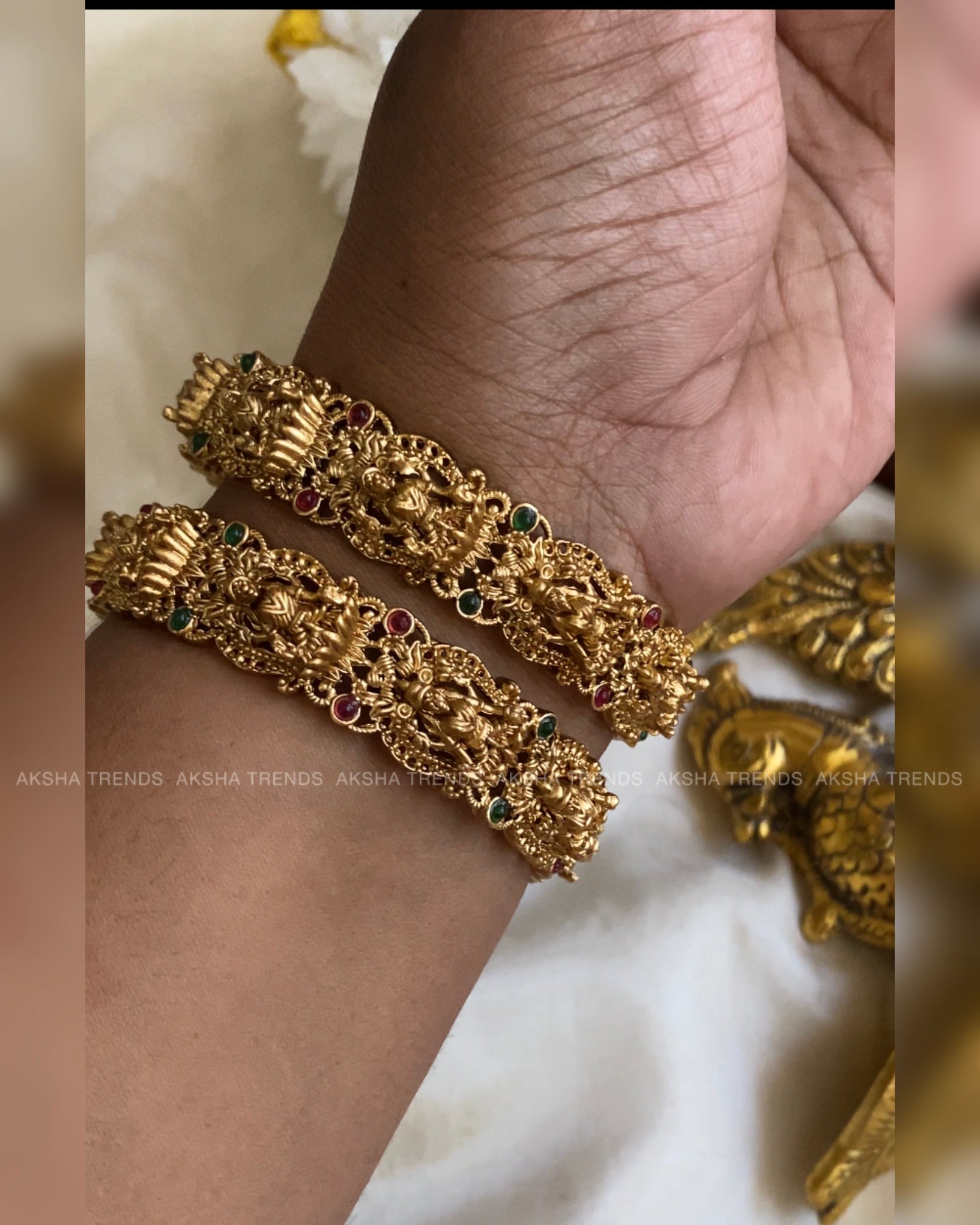Lakshmi Bridal bangles (2pc) Aksha Trends