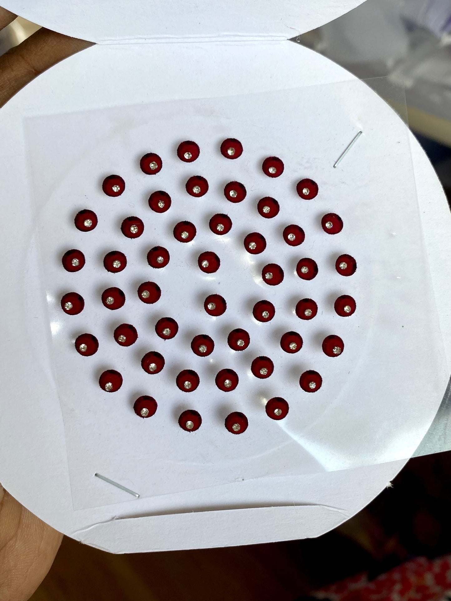 D5 -Maroon Bindi Aksha Trends