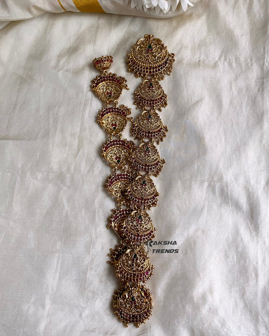 Floral Bridal Jadai billa -long Aksha Trends