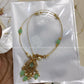 Invisible Necklace -floral blue Aksha Trends