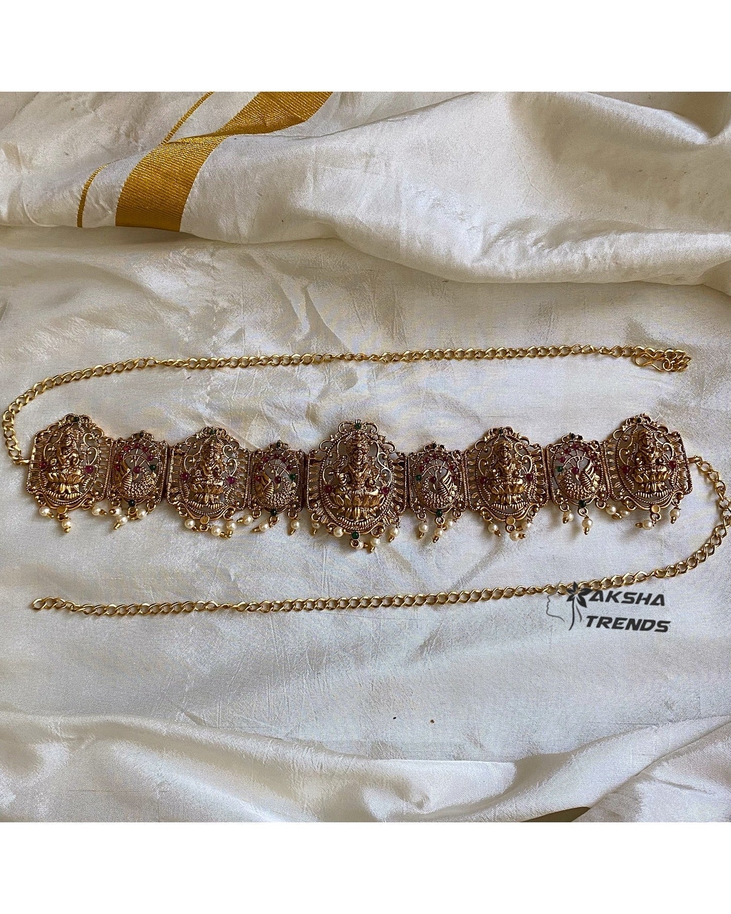 Lakshmi bridal Hipchain -pearl Aksha Trends