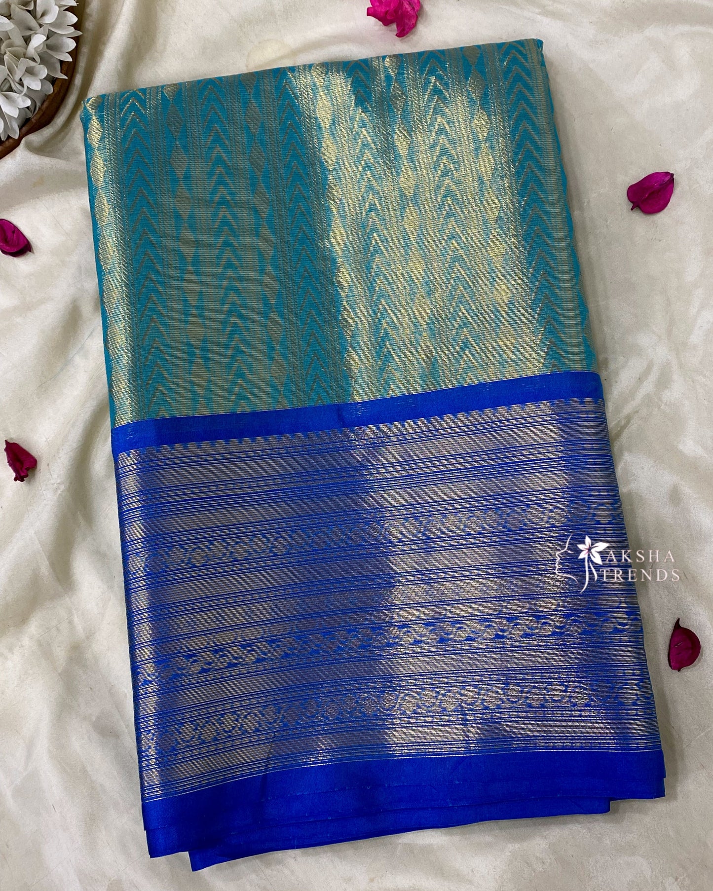 Tissue Silk Bridal Saree Aksha Trends