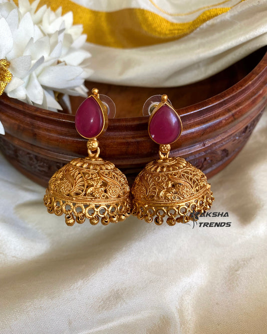 Bridal big Jhumkas -light weight Aksha Trends