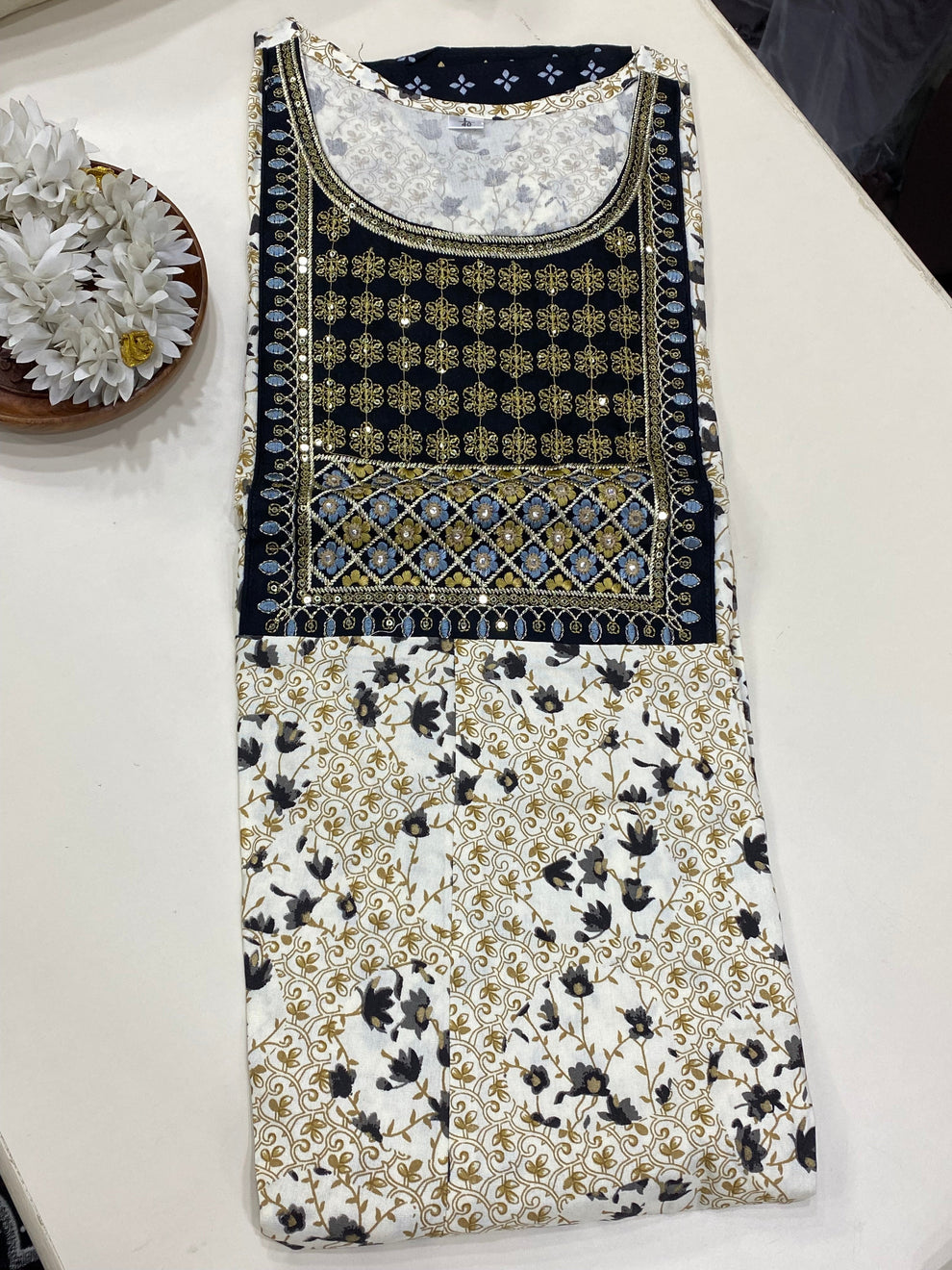 Cotton Anarkali flair Kurti Aksha Trends 