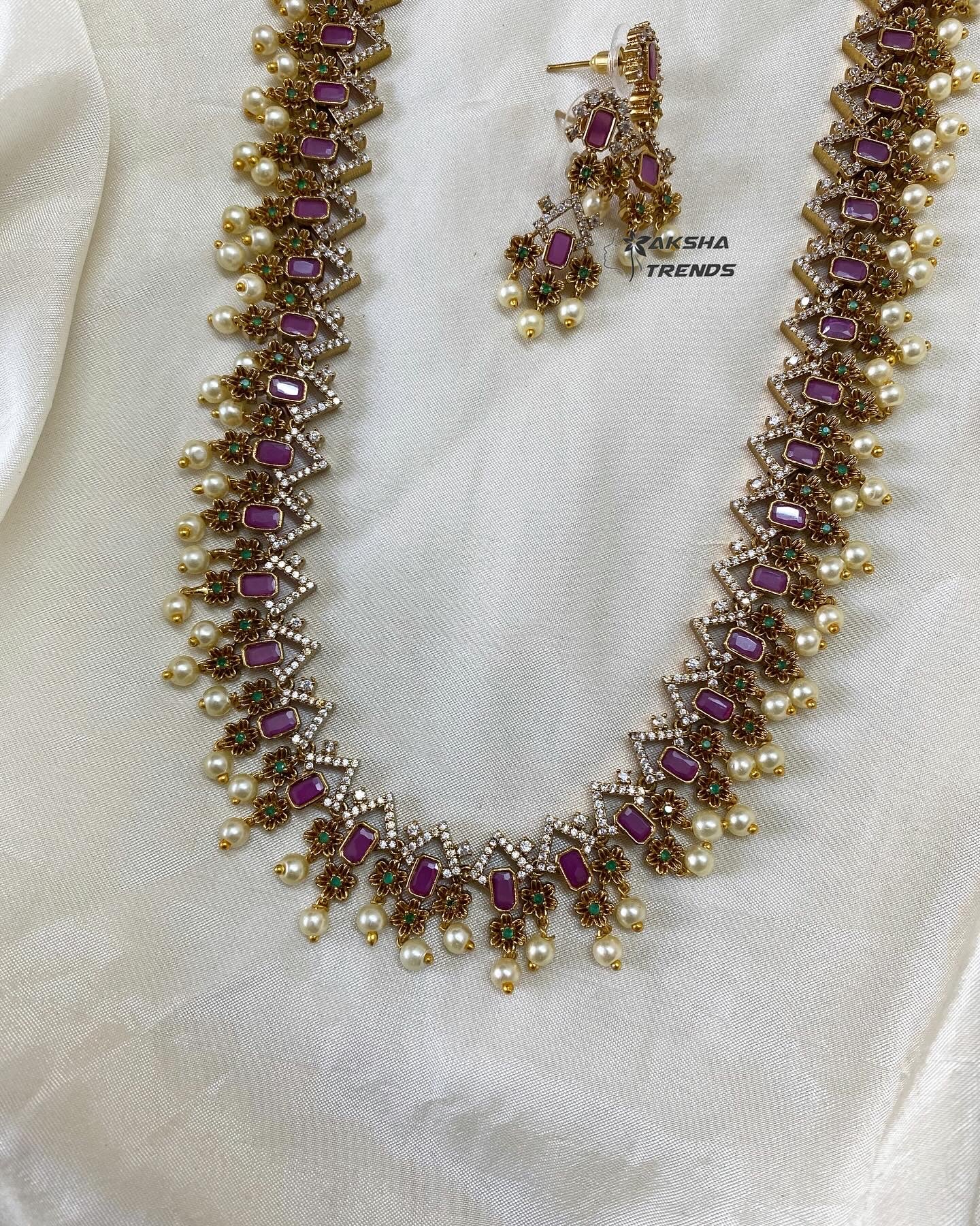 Laya Ruby diamond Guttapusalu haram Aksha Trends