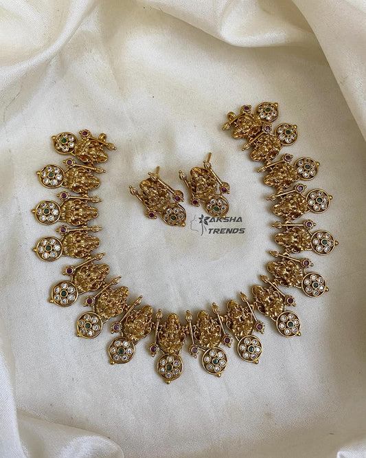 Bridal Lakshmi Necklace Aksha Trends
