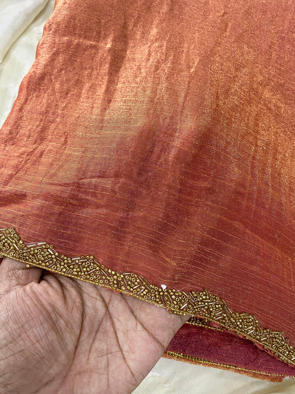 Space Silk -Orange copper Aksha Trends 