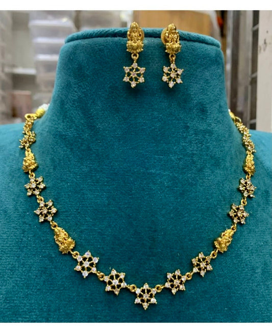 Nakshatra Lakshmi Diamond Necklace -small Aksha Trends