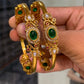 Emerald golden bangles (2pc) Aksha Trends
