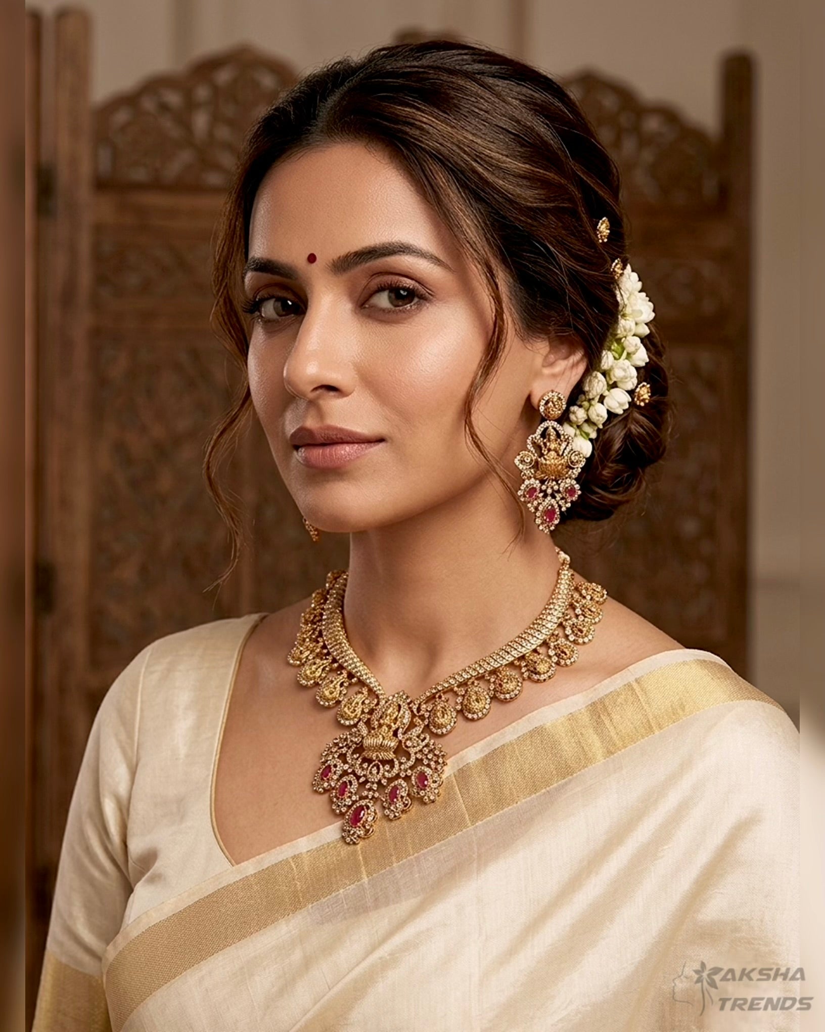 Lakshmi bridal necklace Aksha Trends