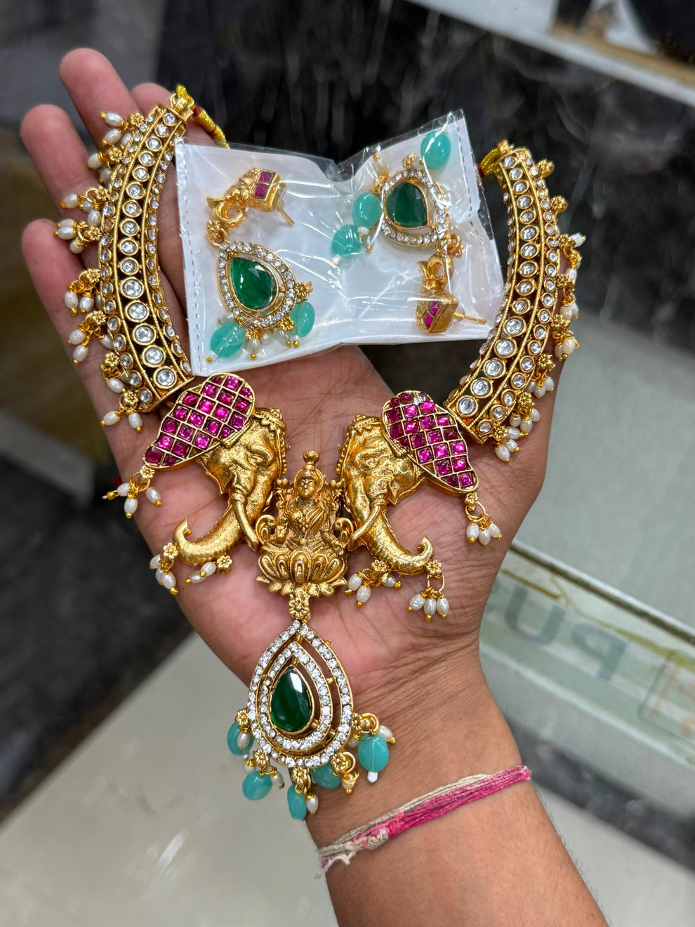 Elephant bridal choker Aksha Trends 
