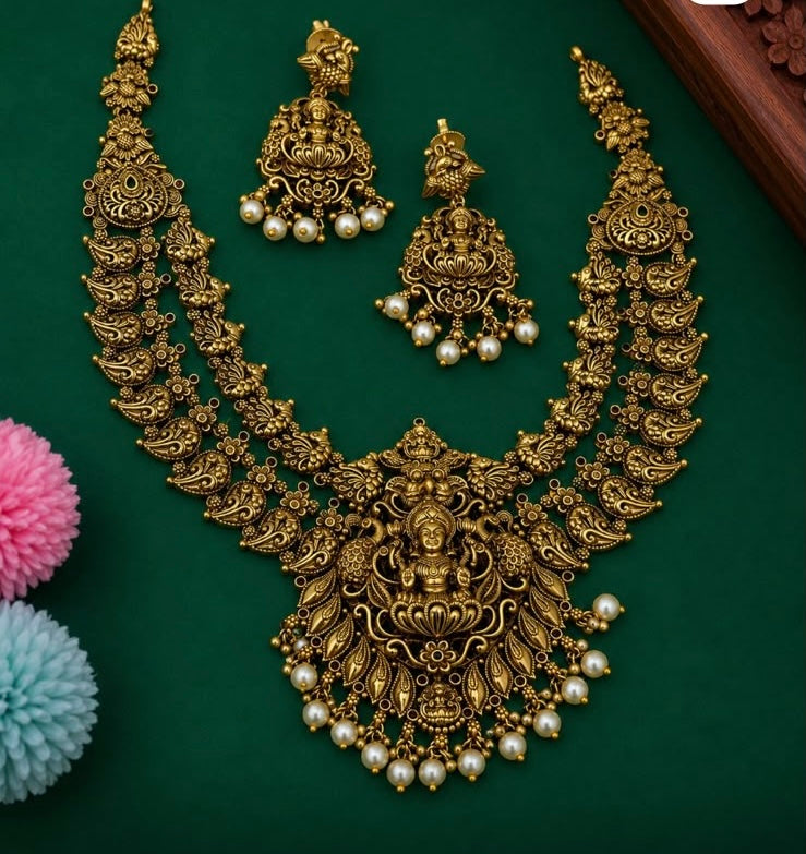 Premium Nagasi bridal necklace Aksha Trends
