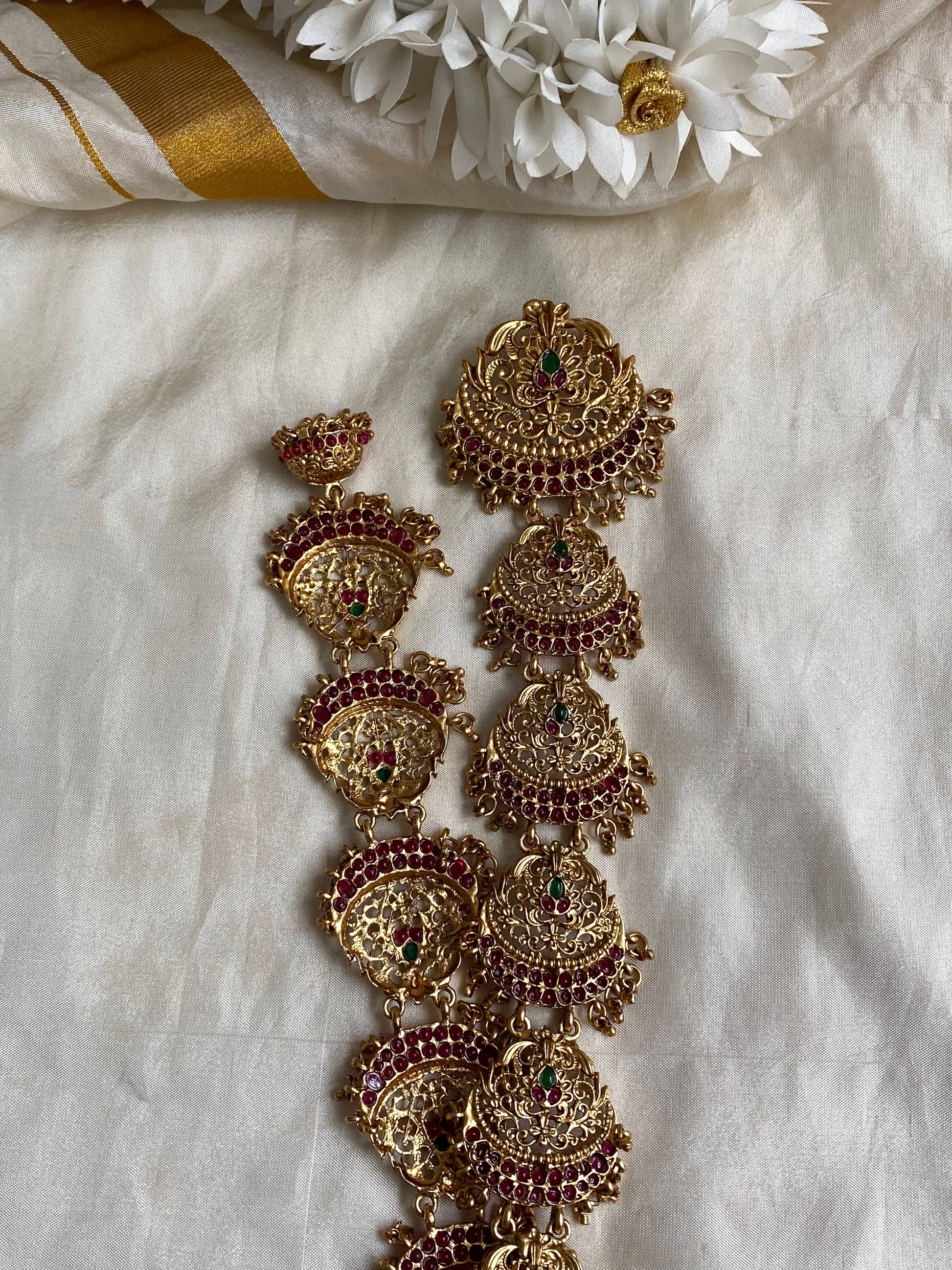 Floral Bridal Jadai billa -long Aksha Trends