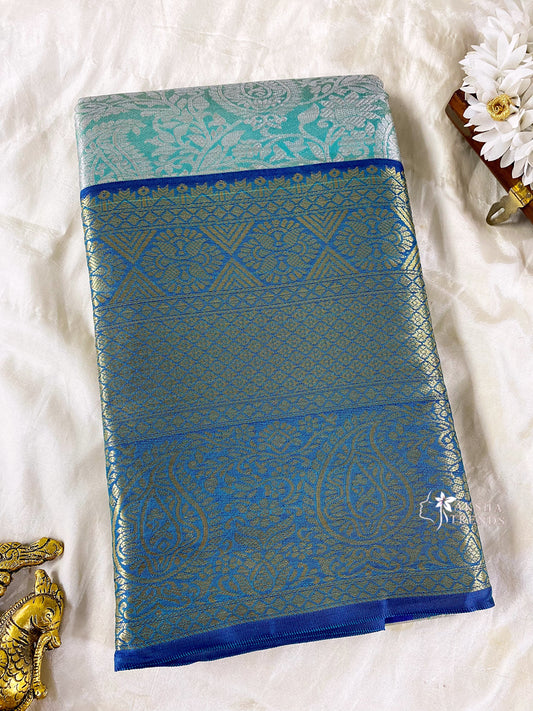 Bridal Silk Saree -light green Aksha Trends