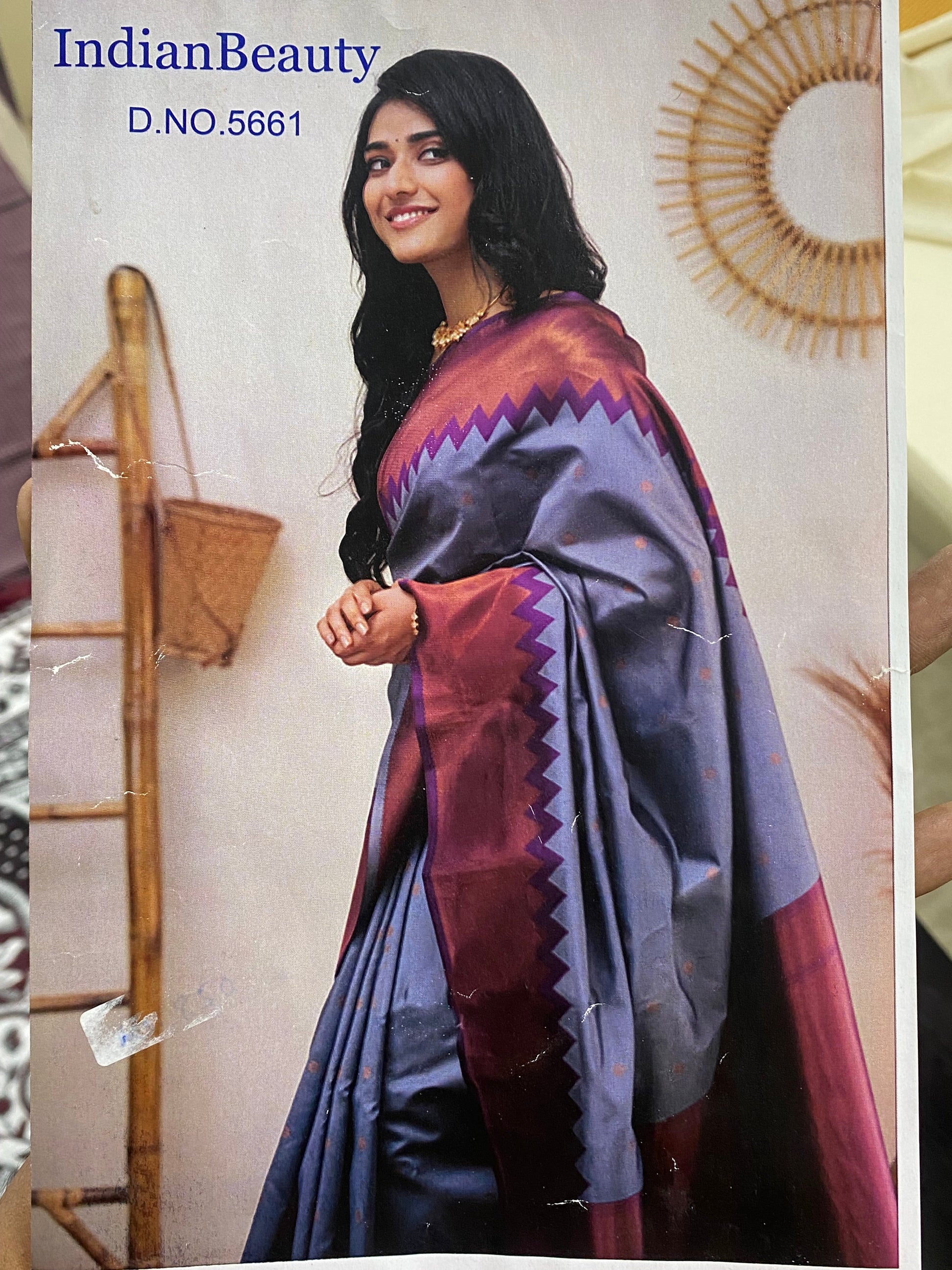 Gopuram Semi Silk saree Aksha Trends